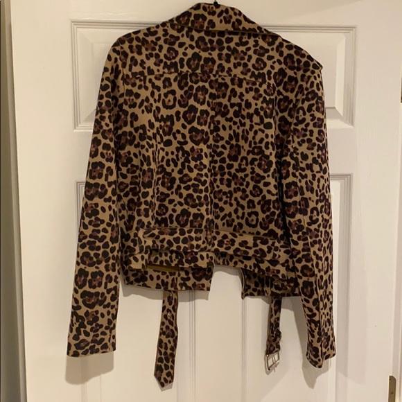 ❌SOLD❌ Leopard Print Biker Jacket - Picture 6 of 6